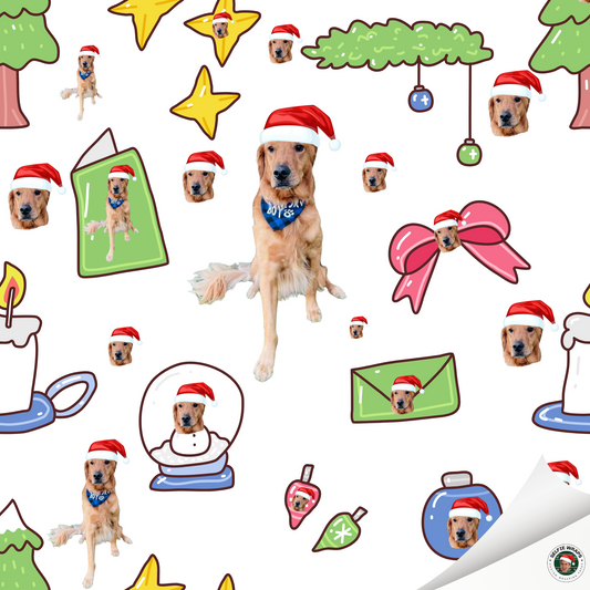 Jingle Paws (Selfie) Wrapping Paper