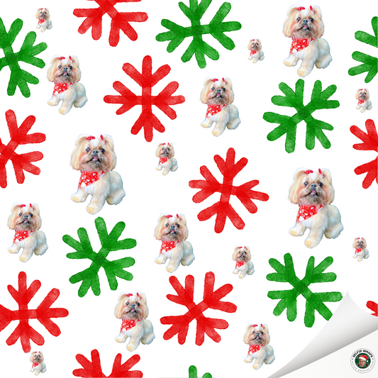 Pet Carol (Selfie) Wrapping Paper