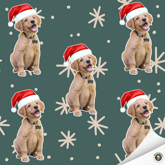 Festive Furry Tails (Selfie) Wrapping Paper