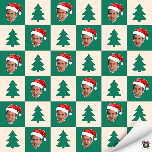 Checkerd Board (Selfie) Wrapping Paper