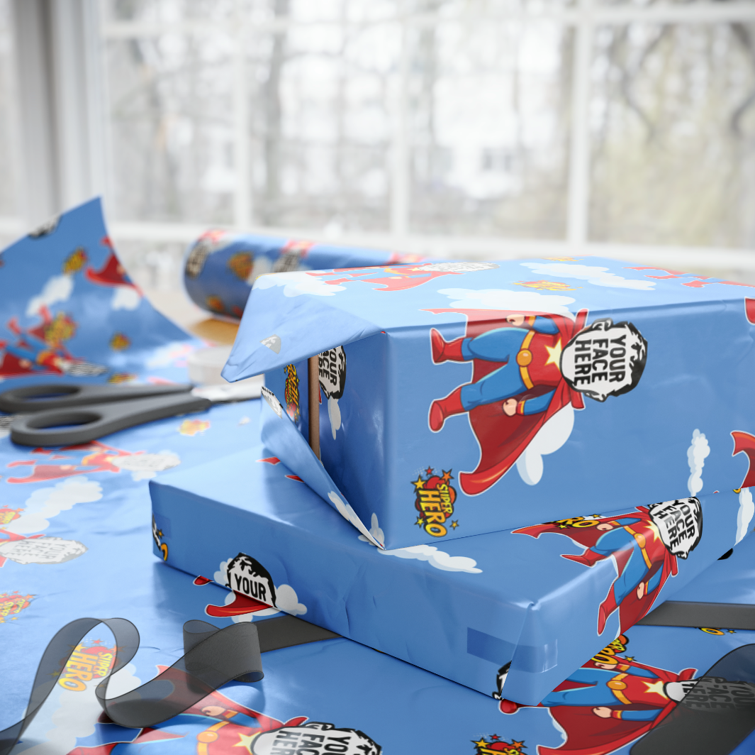 Super Hero (Selfie) Wrapping Paper