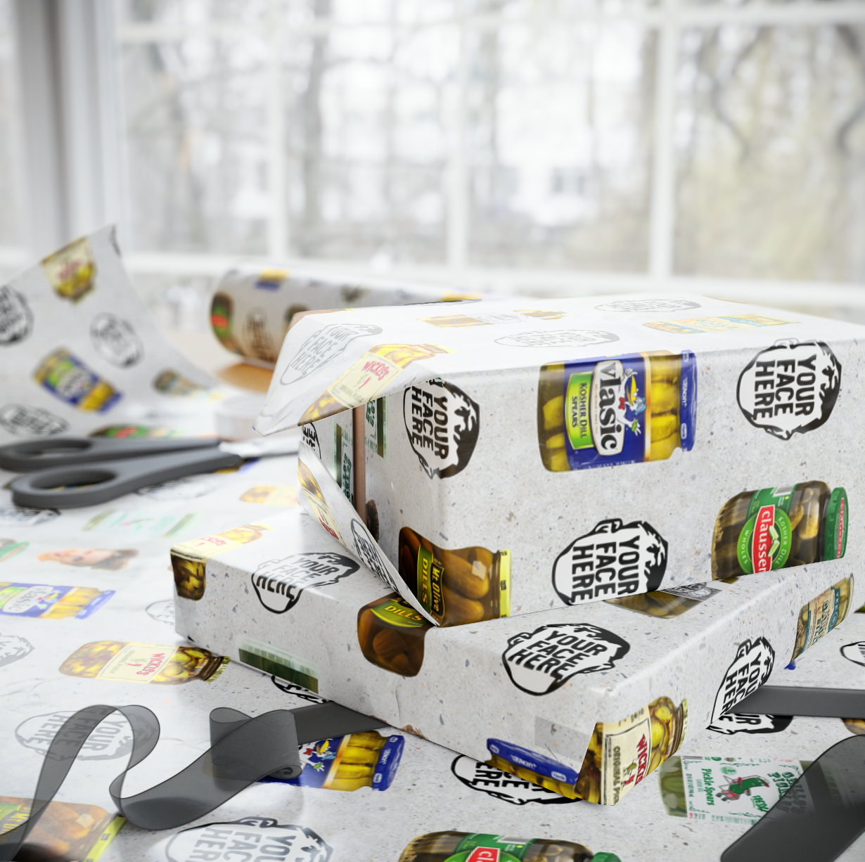 Hot Girls Eat Pickles (Selfie) Wrapping Paper