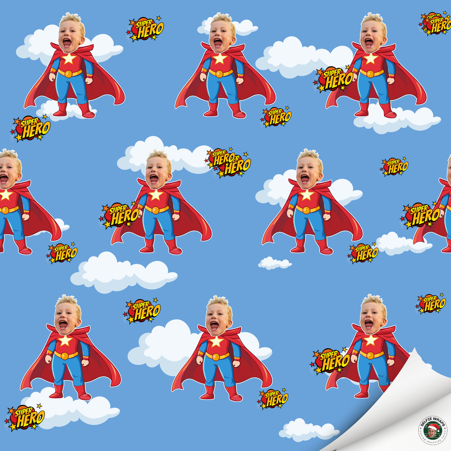 Super Hero (Selfie) Wrapping Paper