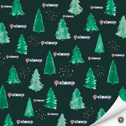 Christmas Tree (Custom Logo) Wrapping Paper